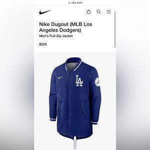 Nike Royal LA Dodgers Men’s full zip jacket